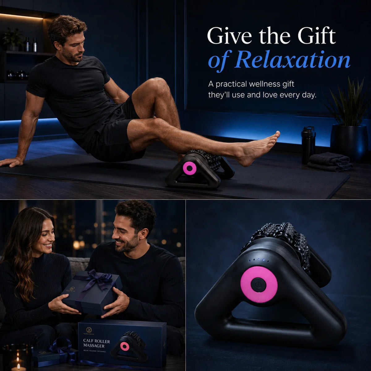 Automatic Electric Massage Roller For Muscle Relaxation And Recovery
