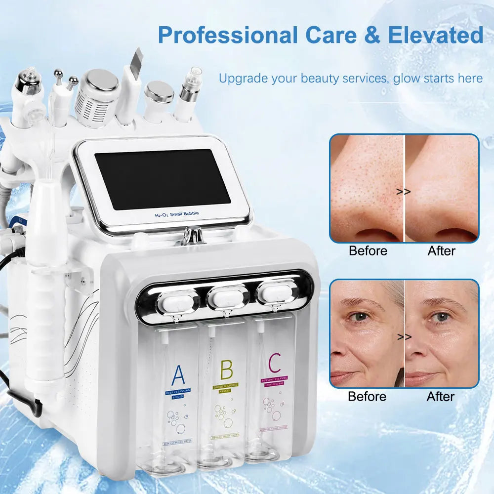 Amilibeauty 7 In 1 Hydro Facial Machine With High Frequency