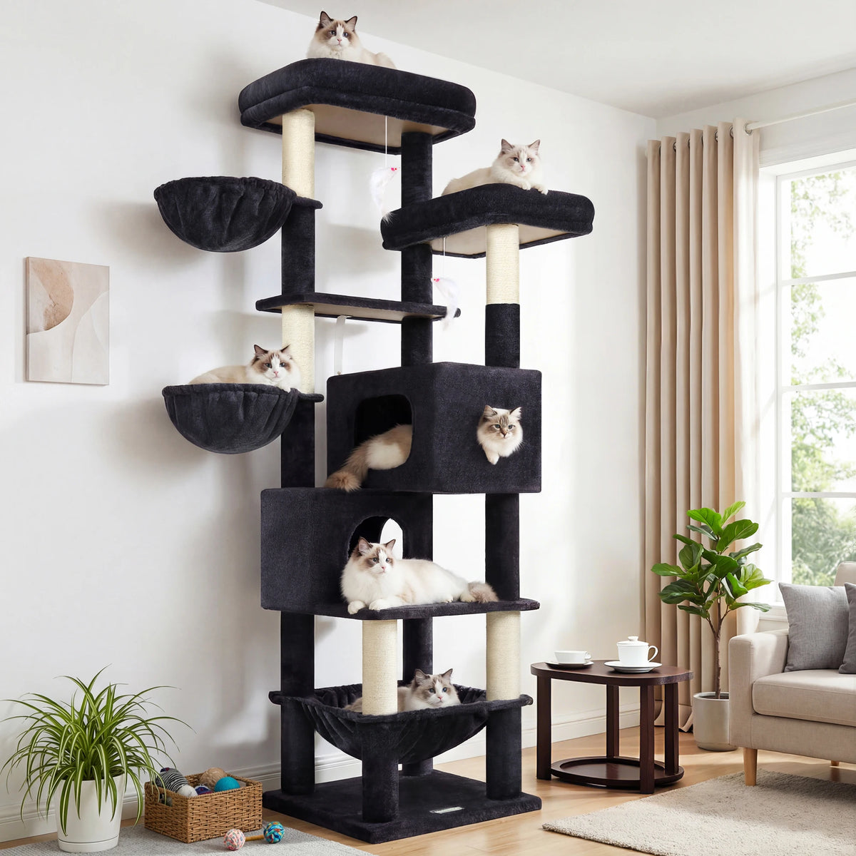 Globlazer Multi-Level Cat Tree With Hammocks And Condos