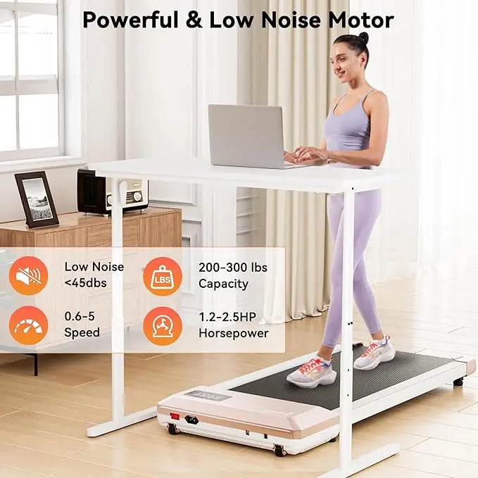 Superun 2-In-1 Home Office Walking Treadmill 2.5 HP