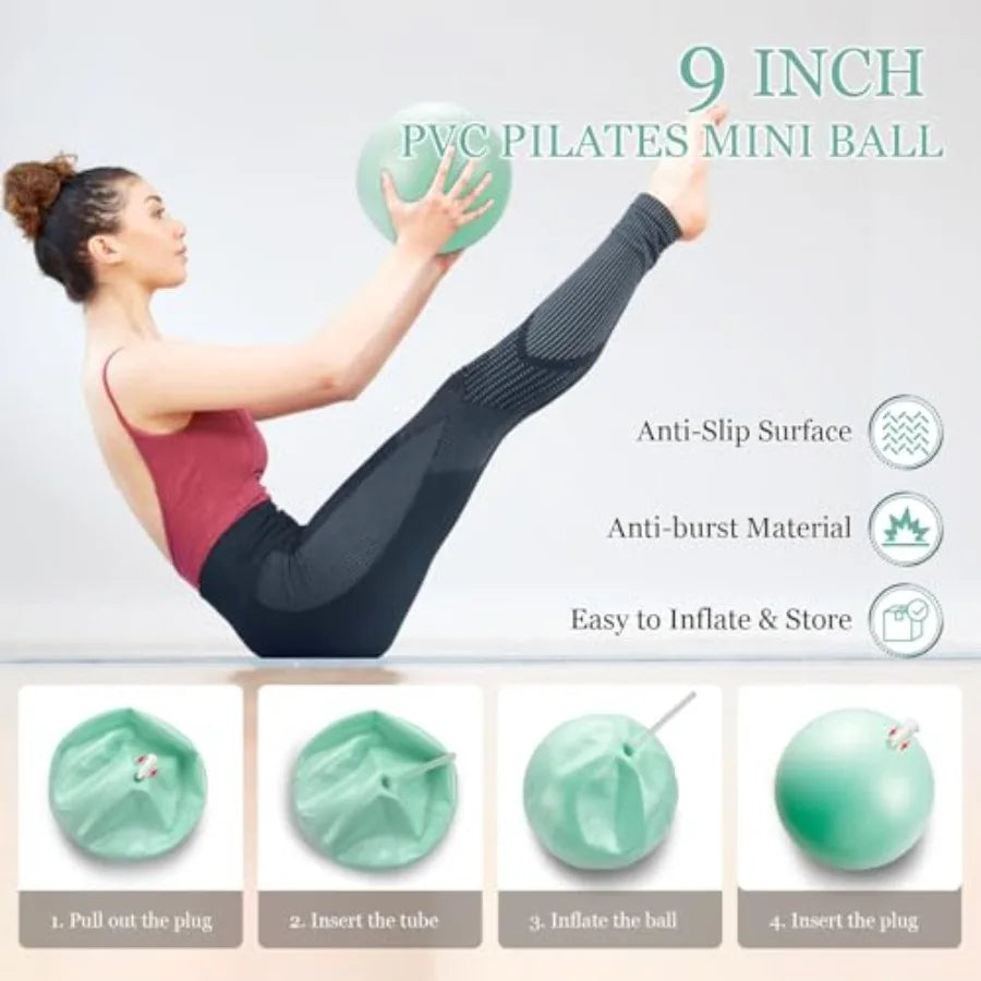 YAO HUI HUANG Pilates Kit With Resistance Bands Dumbbells
