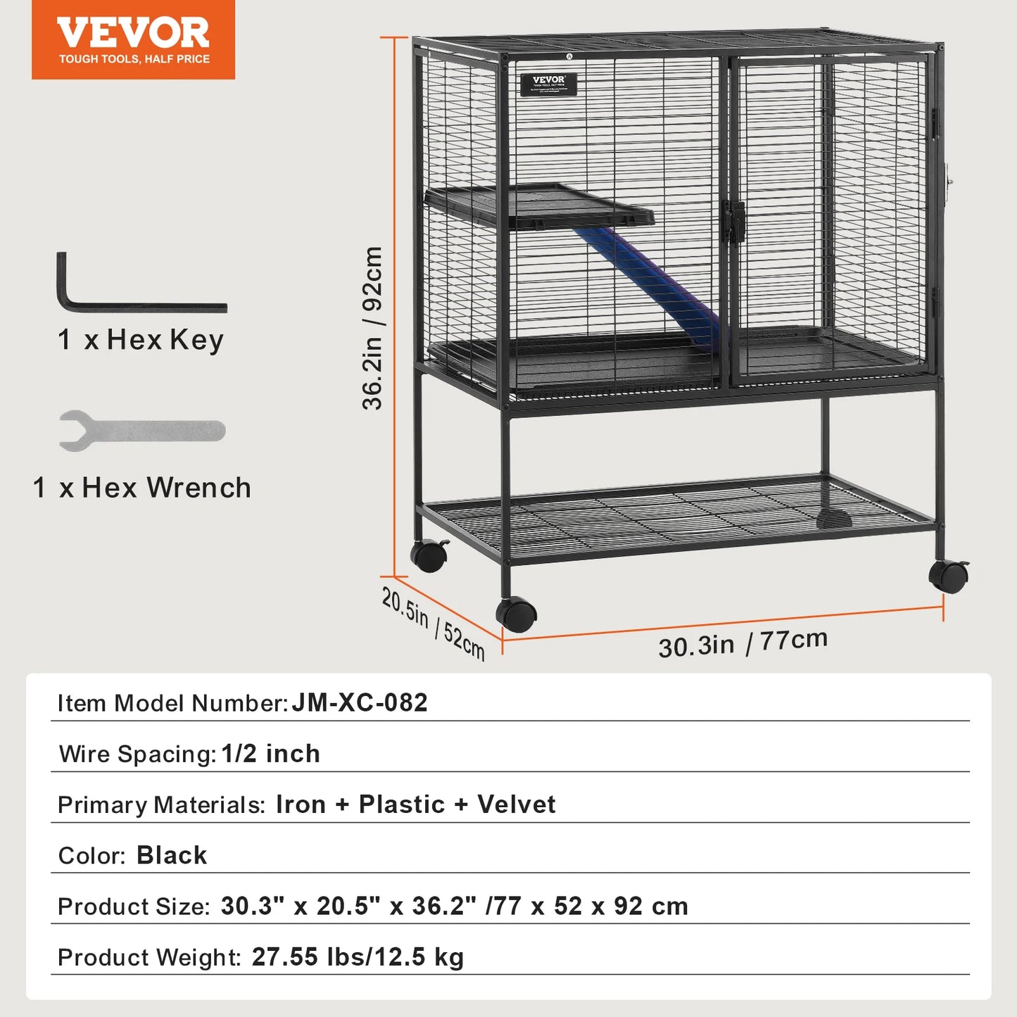 SucceBuy Rolling Metal Ferret Cage Four Tier Critter Nation Small Animal Cage