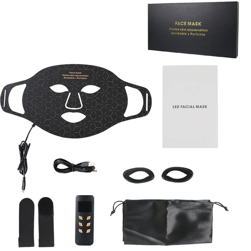 UBilli 4 Modes Portable Led Face Mask Red Light Therapy