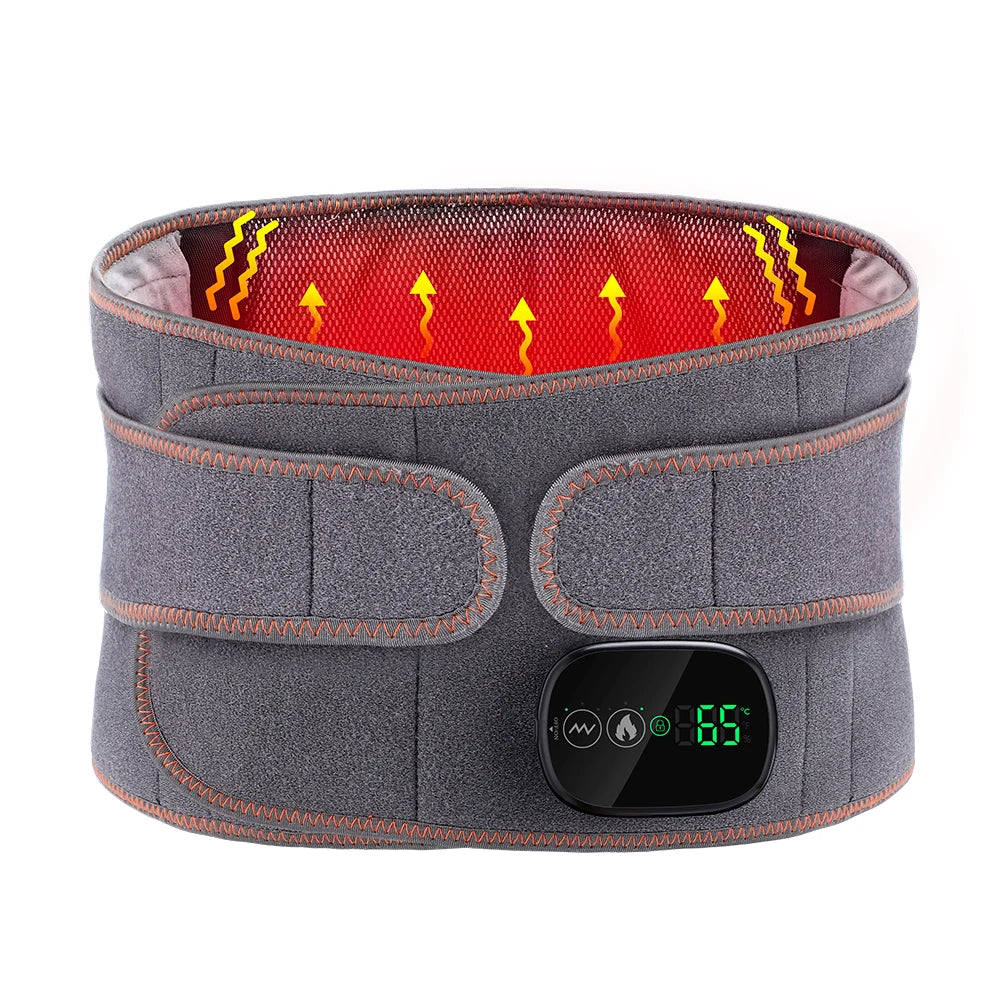 Hailicare Heating Vibration Massager Belt For Waist With Light Therapy