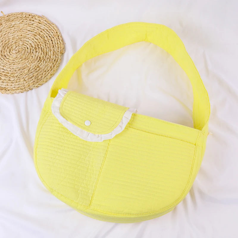 Handmade Pet Carrier Bag For Small Dogs And Cats Breathable