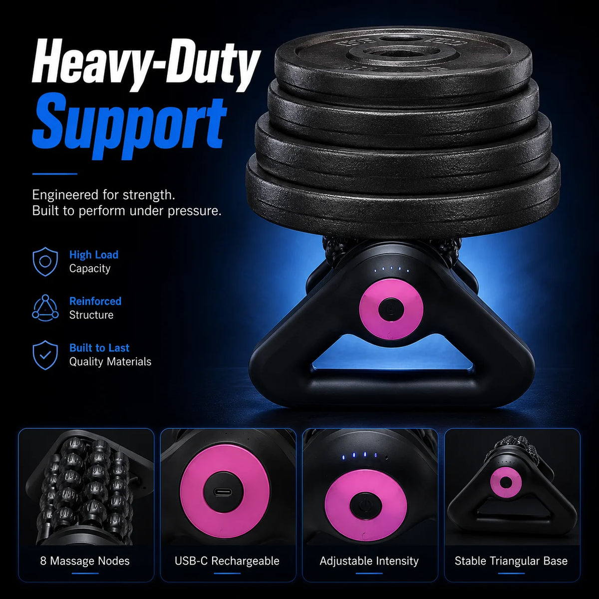 Automatic Electric Massage Roller For Muscle Relaxation And Recovery