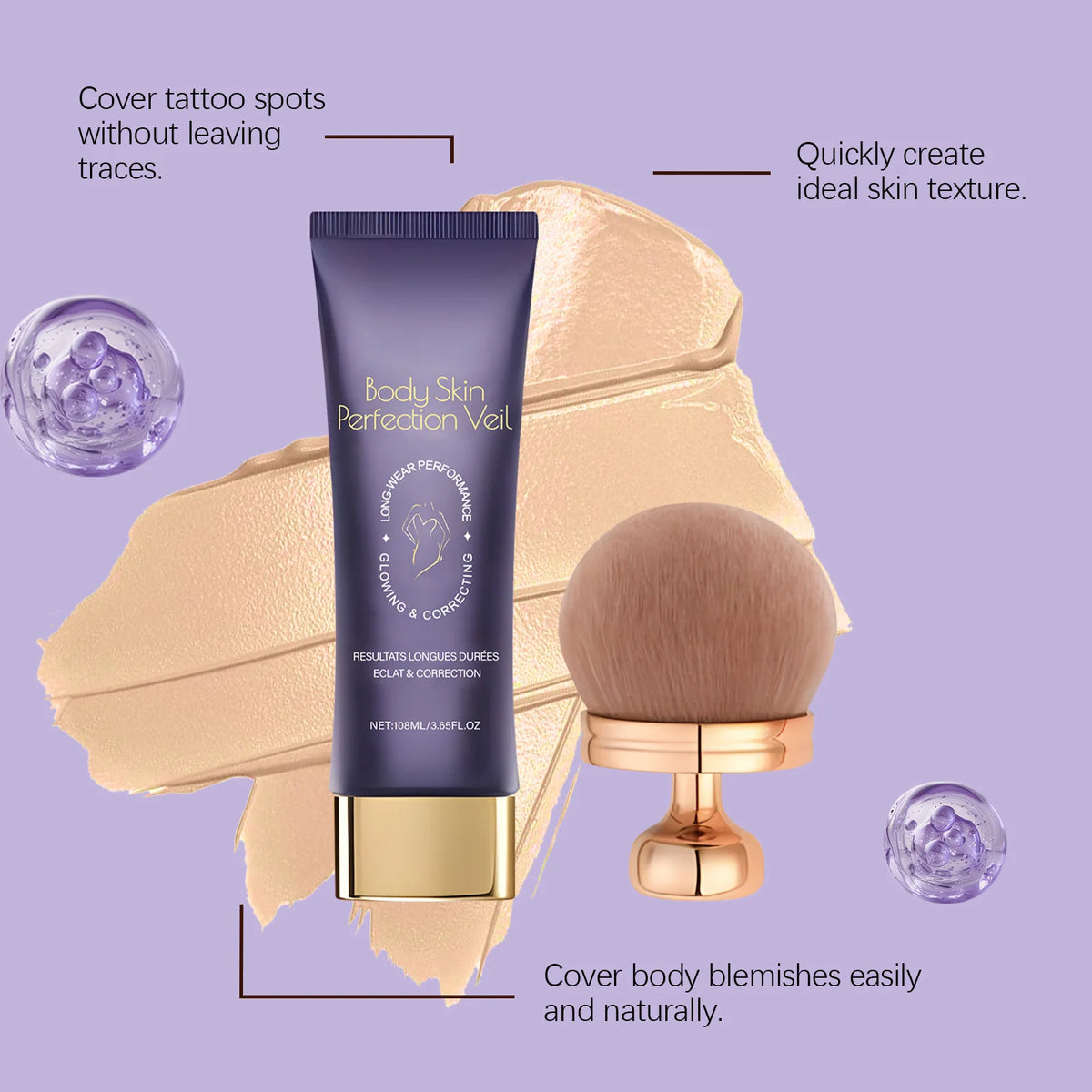 Waterproof Full Coverage Concealer Cream For Scars Tattoos And Veins