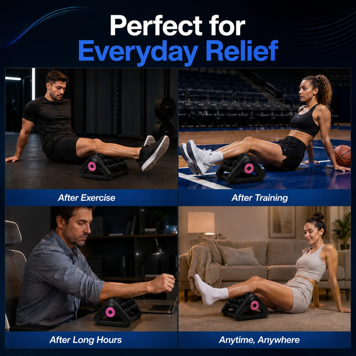 Automatic Electric Massage Roller For Muscle Relaxation And Recovery