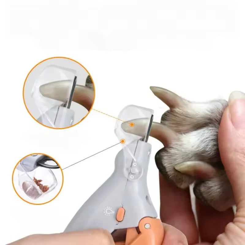 Pet Nail Clippers With LED Light For Dogs And Cats Professional Grooming