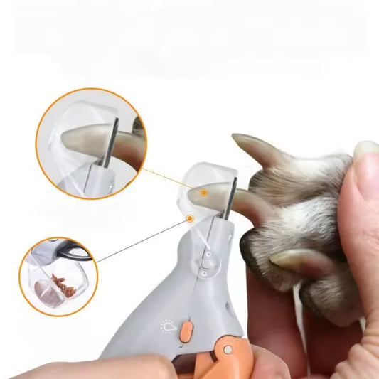 Pet Nail Clippers With LED Light For Dogs And Cats Professional Grooming