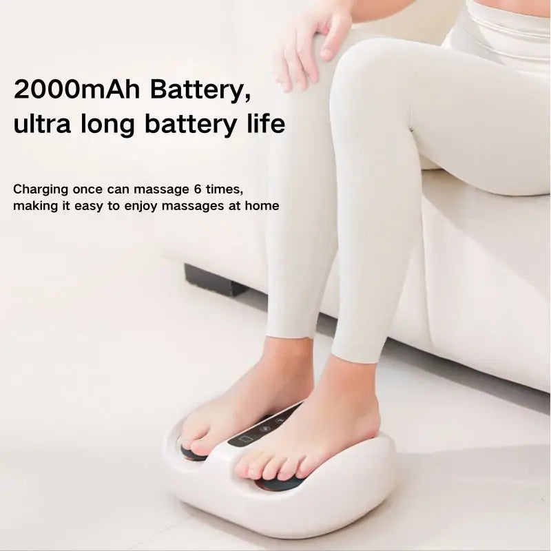 Mini Finger Foot Massager With Hot Compress And Deep Kneading