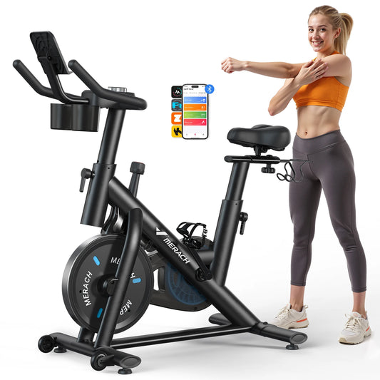 MERACH Magnetic Indoor Cycling Bike With App And Low Noise