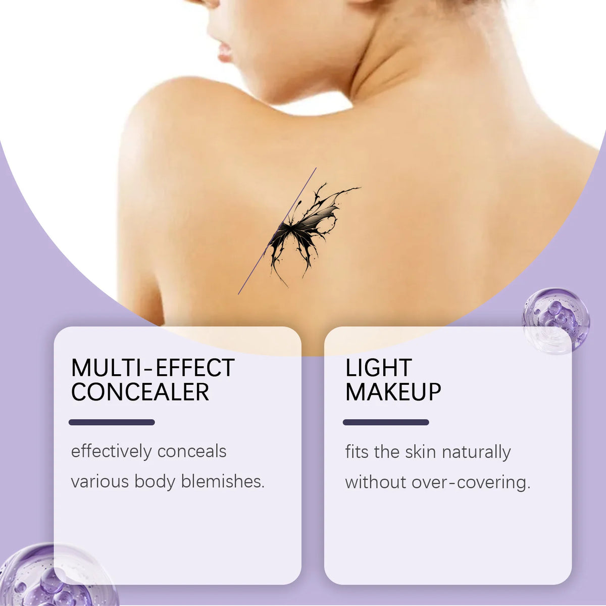Waterproof Full Coverage Concealer Cream For Scars Tattoos And Veins