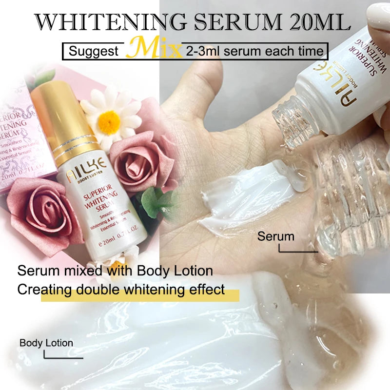AILKE Whitening Face Cream With Collagen Glutathione For Skin Types