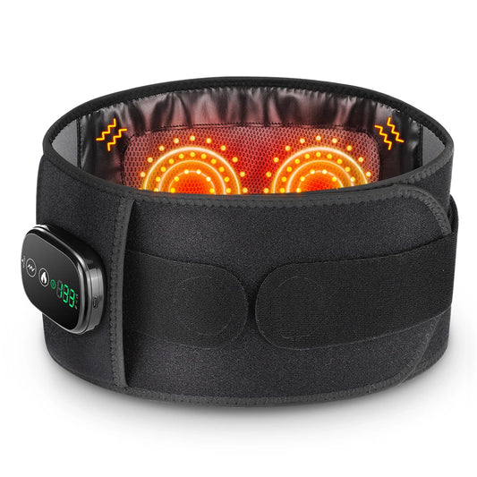 Hailicare Heating Vibration Massager Belt For Waist With Light Therapy