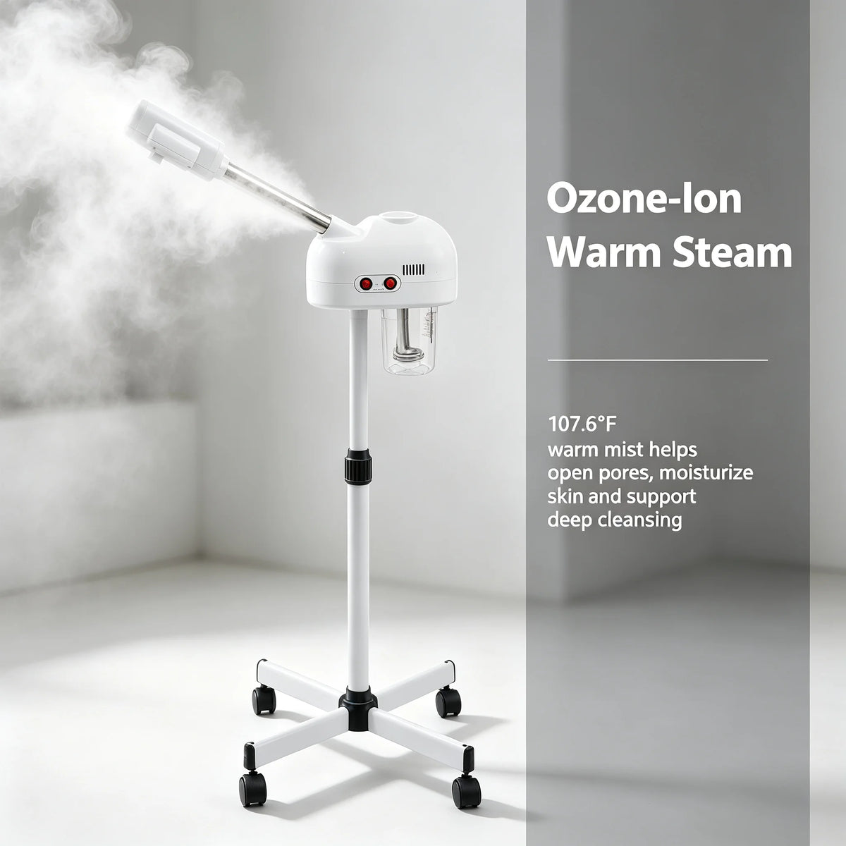 Bymaocar Professional Facial Steamer With Ozone Ion Steam For Spa