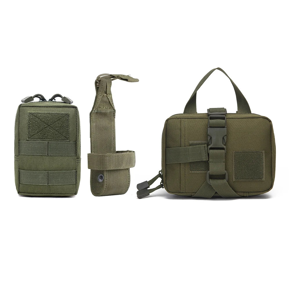 PETRAVEL Dog Tactical Bags Set MOLLE Pouches Harness