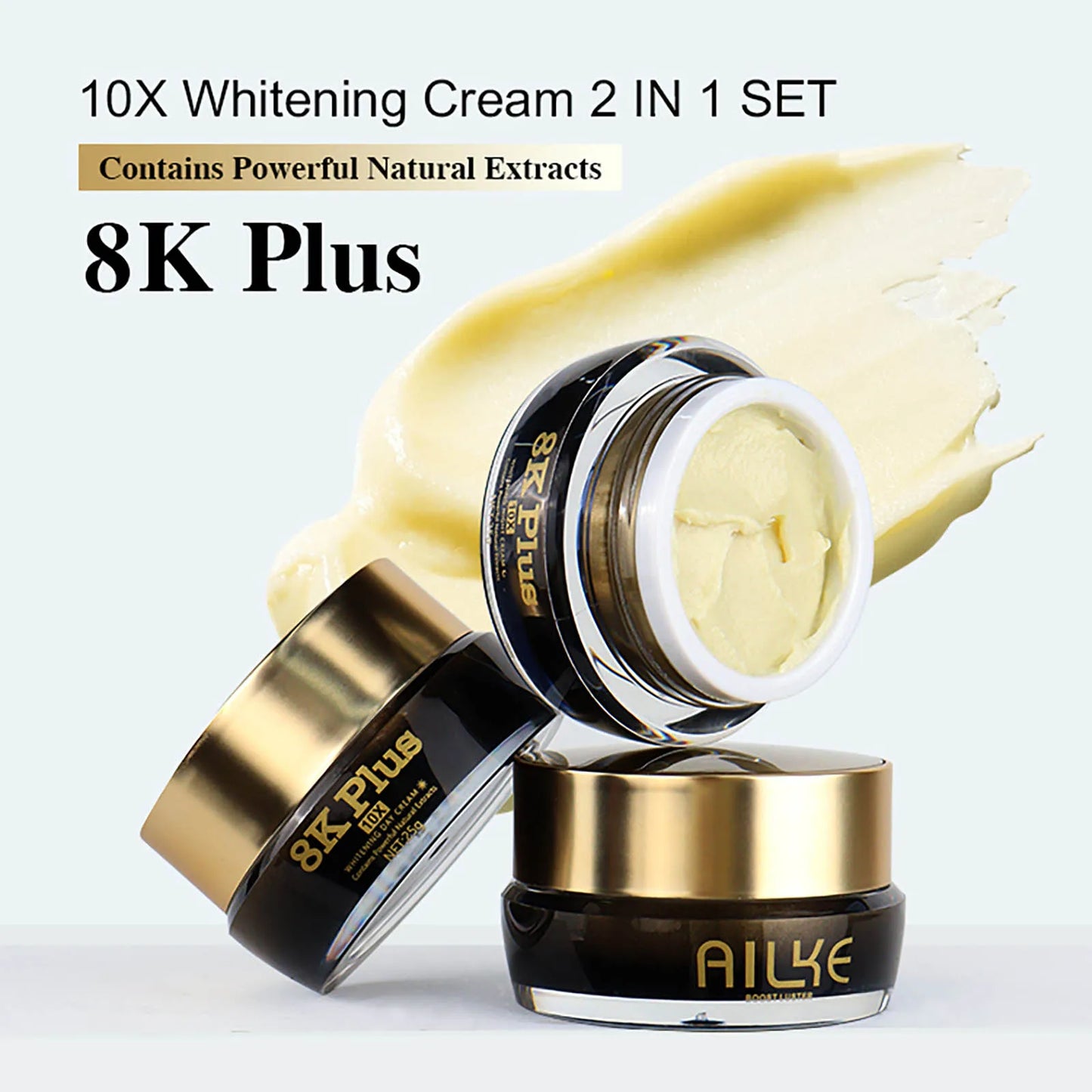 AILKE Whitening Face Cream With Collagen Glutathione For Skin Types