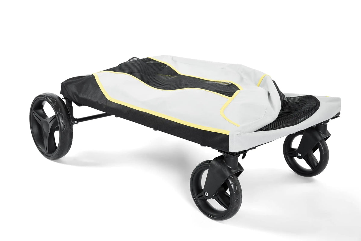 Foldable Dog Stroller With Breathable Mesh Outdoor Pet Carrier