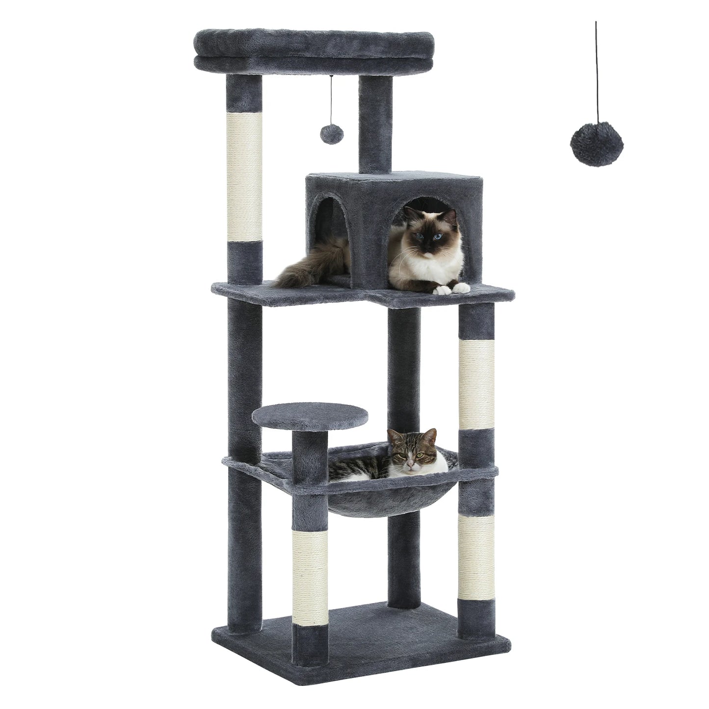PAWZ Road Cat Tree Indoor 5 Level Tower For Large Cats Cozy Condo Perch