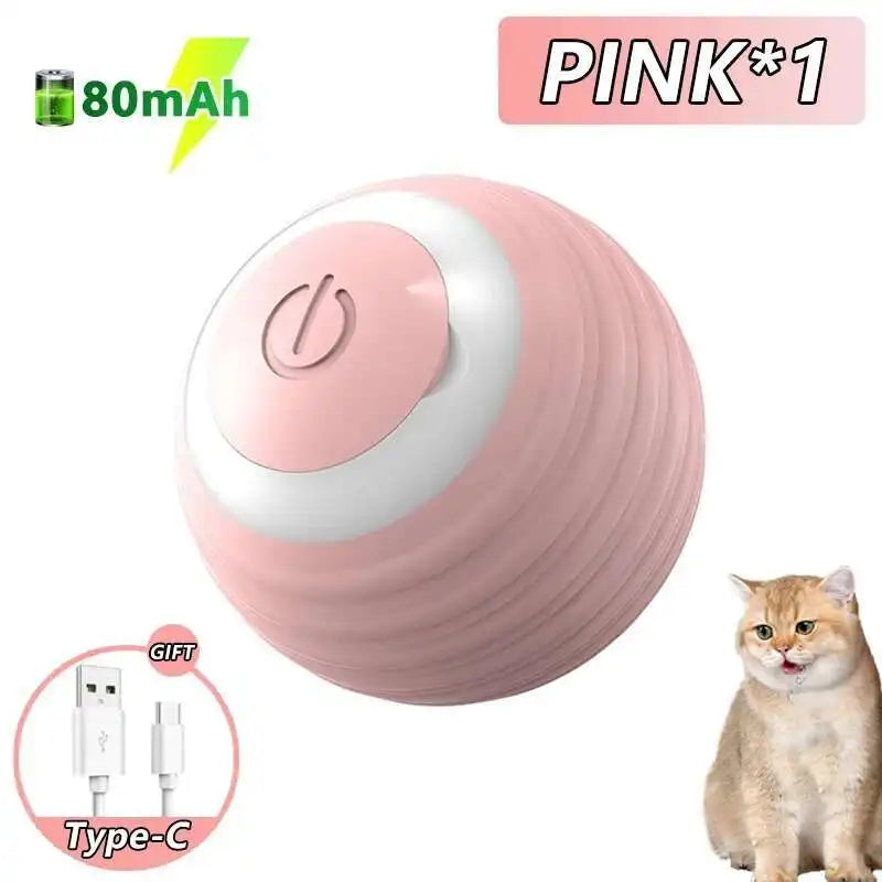 Interactive Electronic Dog Toy Ball USB Automatic Bouncing Rolling