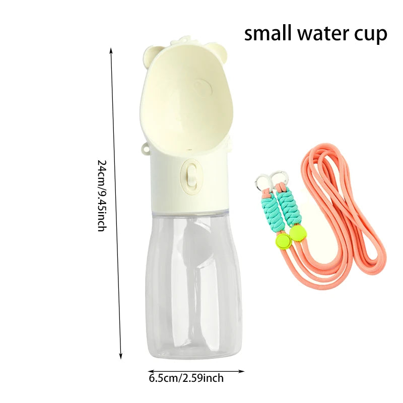 Leakproof Portable Dog Water Bottle With Bowl Travel
