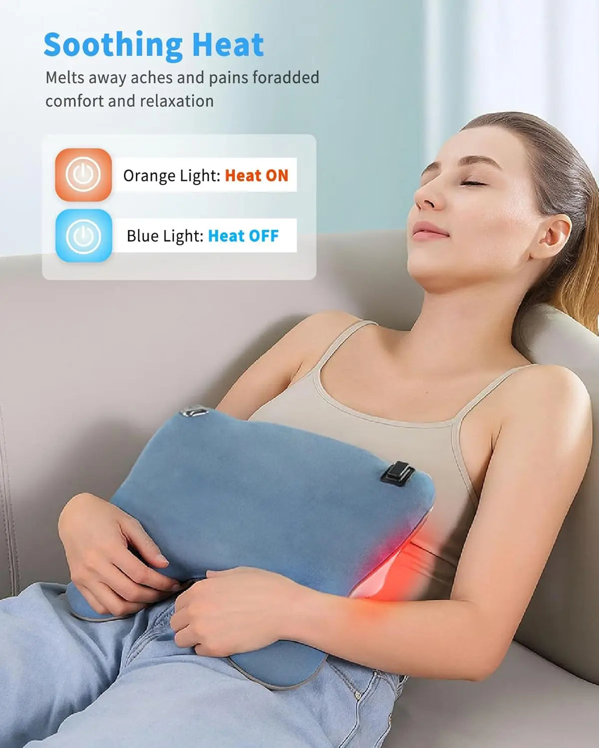 Cordless Back Massager With Heat For Neck And Back Massage