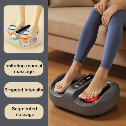 Mini Finger Foot Massager With Hot Compress And Deep Kneading