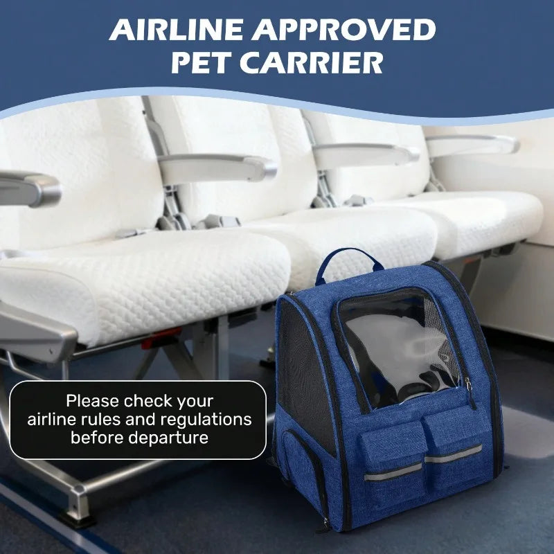 Rolling Pet Carrier With Telescopic Handle And Shoulder Strap