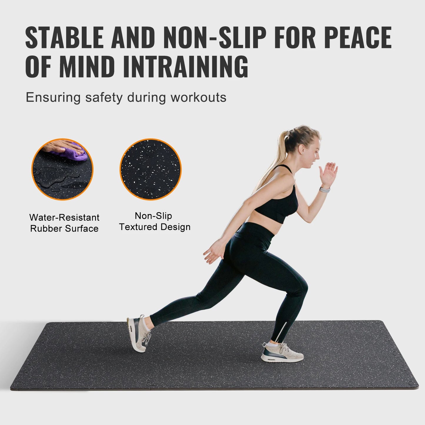 SucceBuy Interlocking Floor Mats EVA Foam For Gym And Home