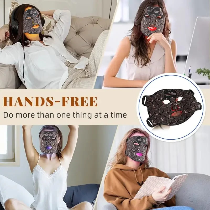 UBilli 850nm Near Infrared LED Facial Mask For Anti Aging Rejuvenation