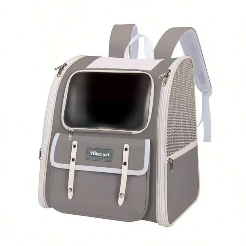Foldable Cat And Dog Backpack Carrier For Travel And Hiking