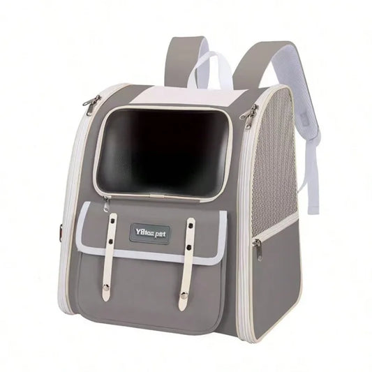 Foldable Cat And Dog Backpack Carrier For Travel And Hiking