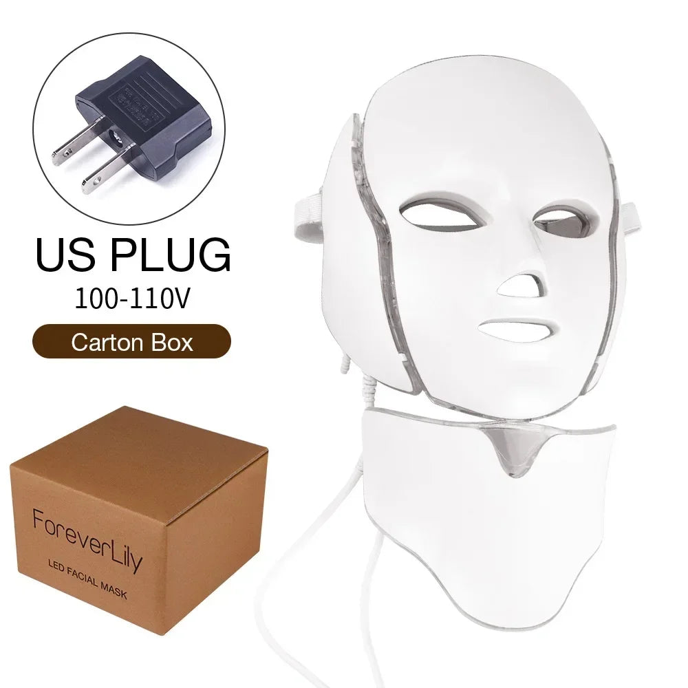 Iebilif LED Facial Mask for Face and Neck Anti Aging Rejuvenation