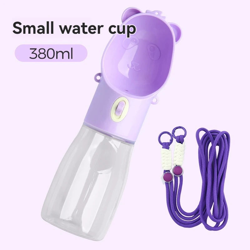 Leakproof Portable Dog Water Bottle With Bowl Travel