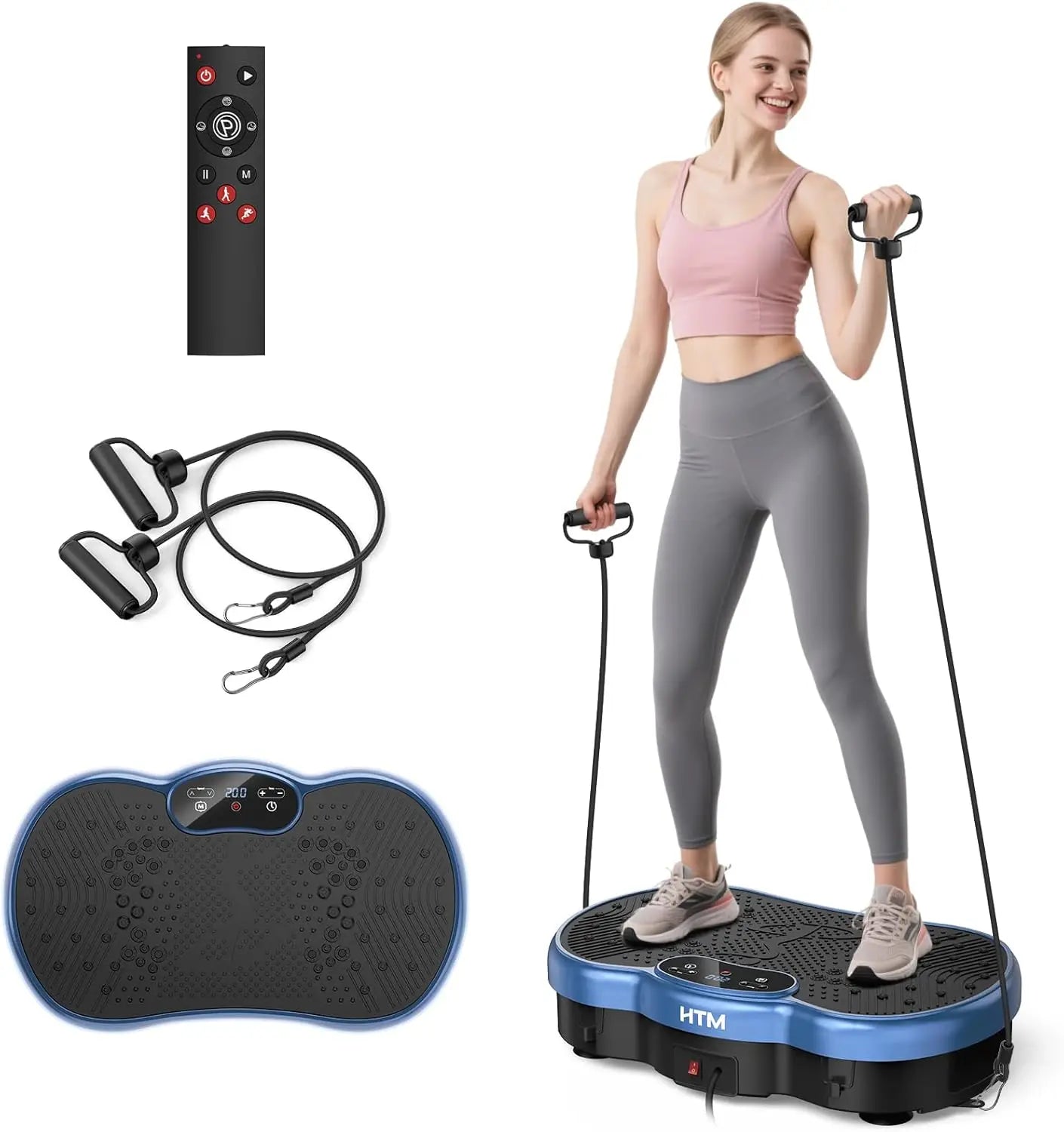 HTM Whole Body Vibration Plate Fitness Massage Calorie Counter