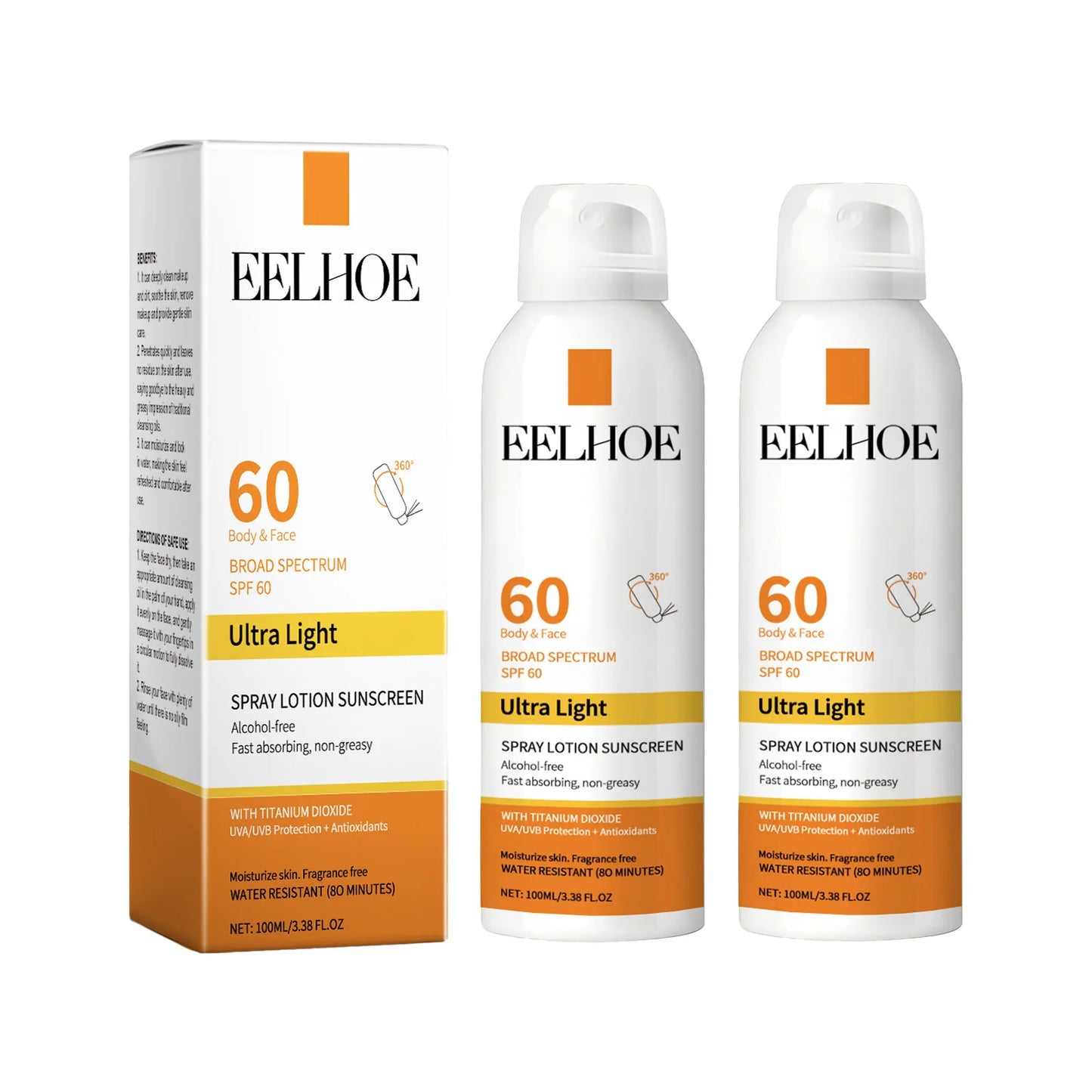 EELHOE Vitamin E Sunscreen Spray For Healthy Skin Protection
