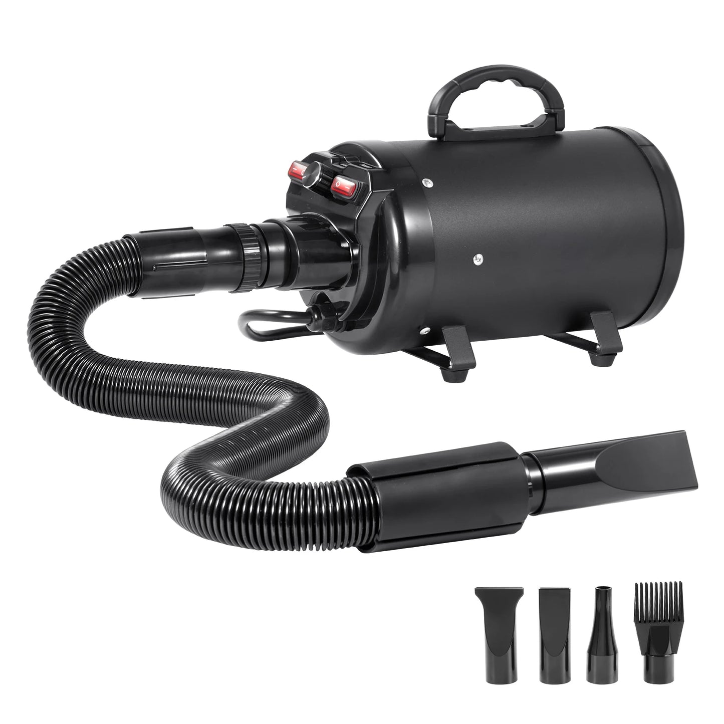 SucceBuy 2000W Dog Blow Dryer With Adjustable Speed Temperature And Nozzles