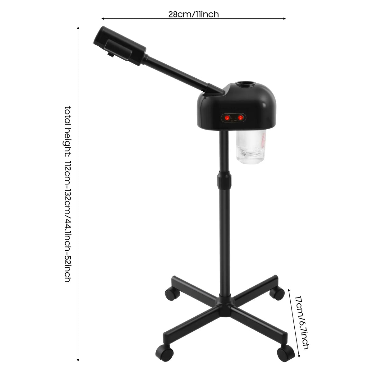 750ML Professional Facial Steamer, Adjustable Skin Care Equipment, Steamer for Salon Beauty and Spa Shop