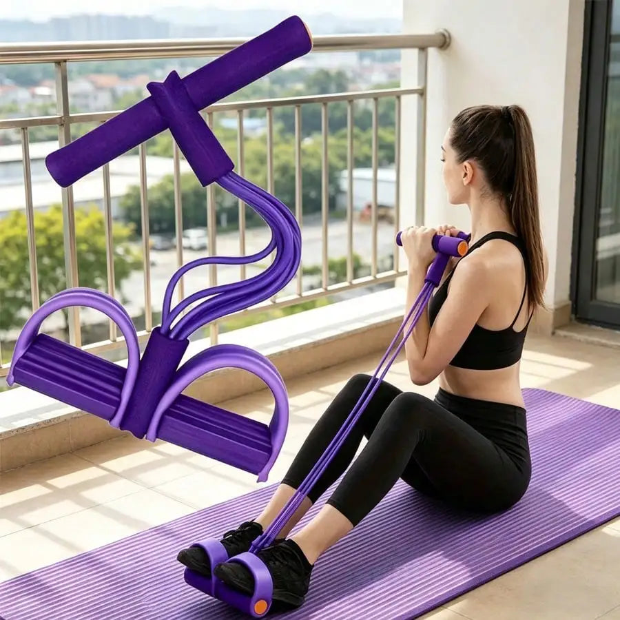 High Tension Resistance Bands With Comfortable Grip For Home Fitness