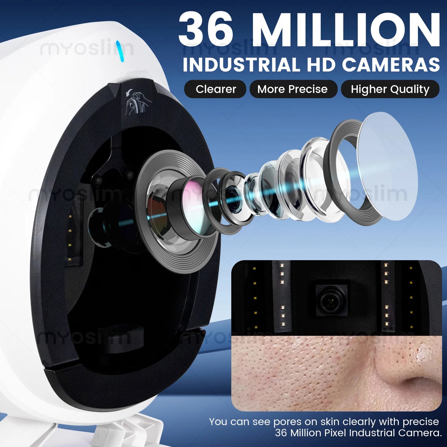 MYOSLIM AISIA Q1 3D AI Facial Skin Analyzer For Beauty