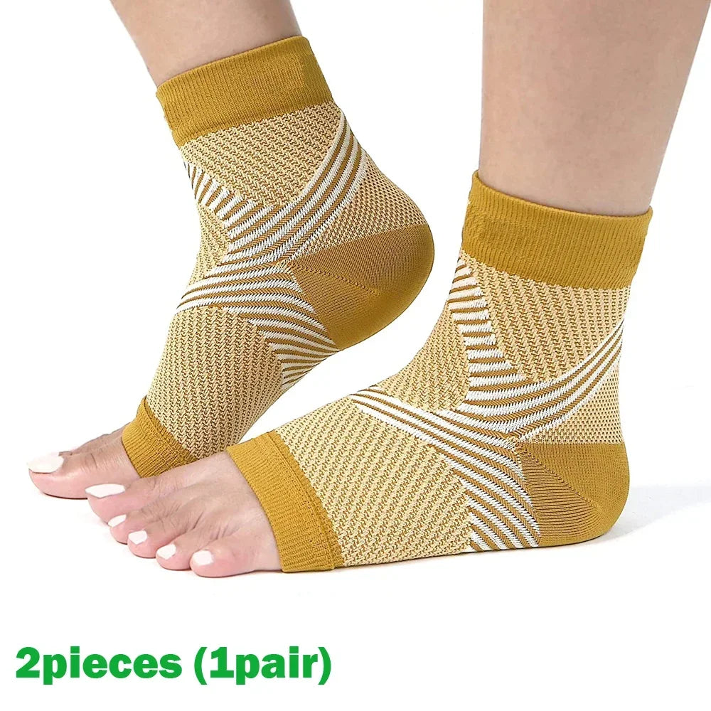 Plantar Fasciitis Night Splint And Compression Sock Set