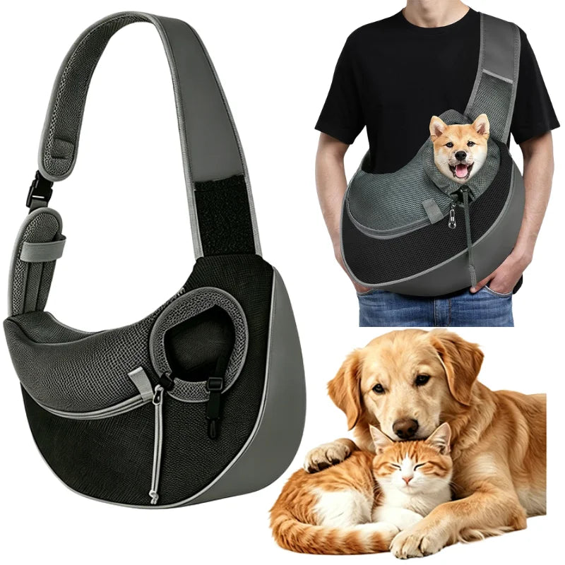 Breathable Pet Sling Carrier for Small Dogs and Cats