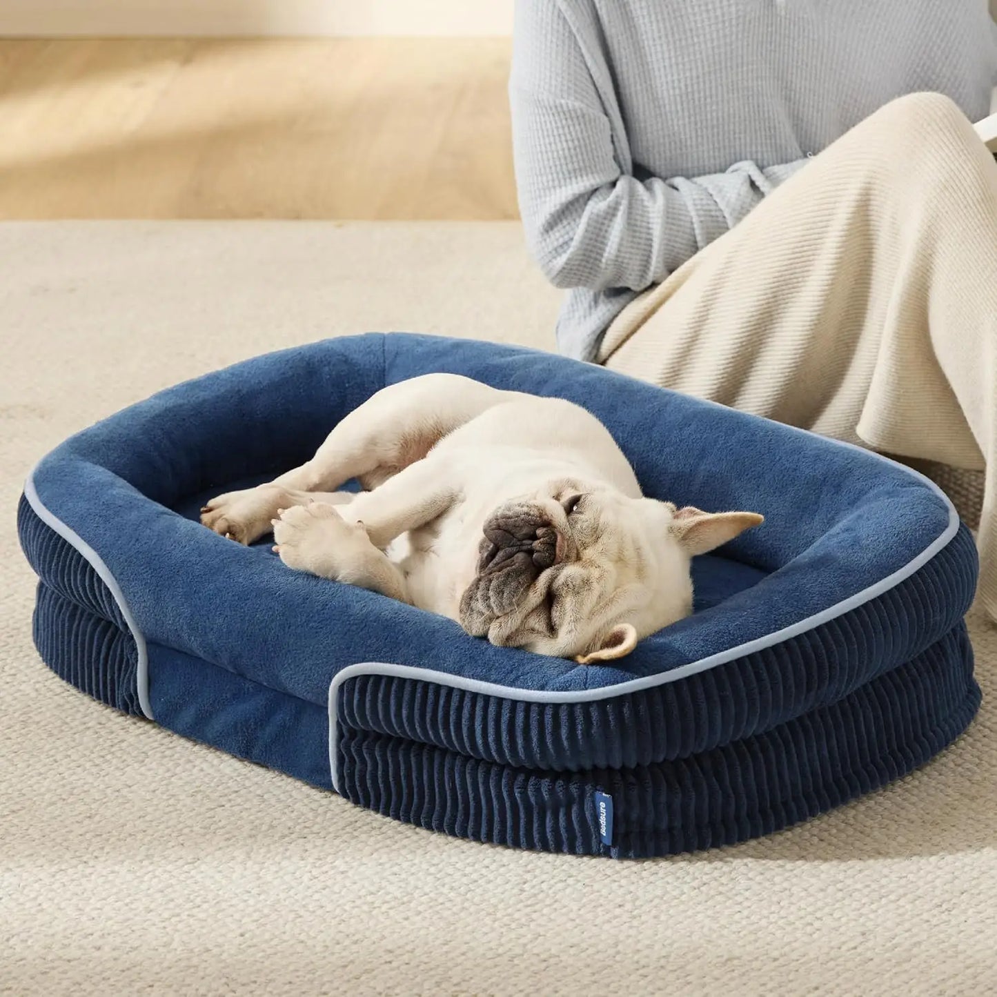 Bedsure Orthopedic Dog Bed Bolster Sofa For Senior Dogs