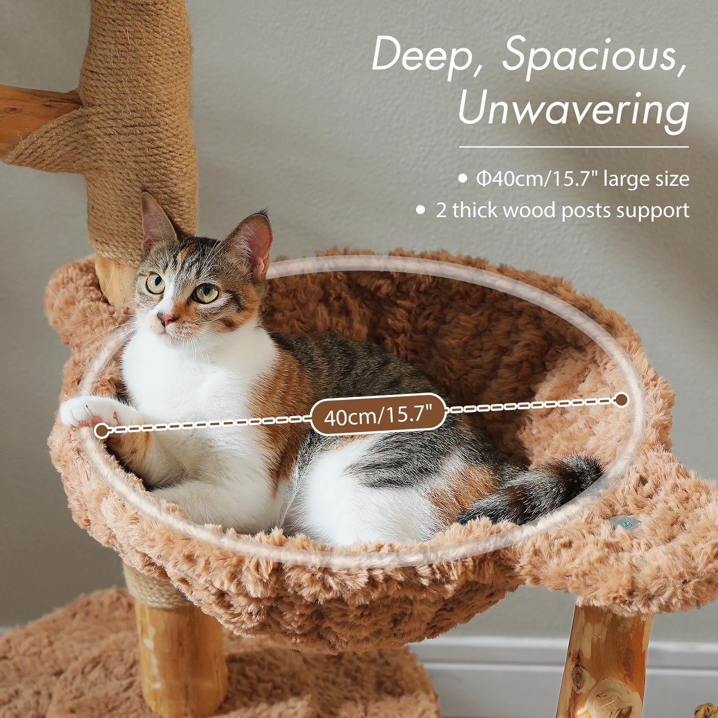 PAWZ Road Cat Tree Tower With Sisal Scratching Post Bed