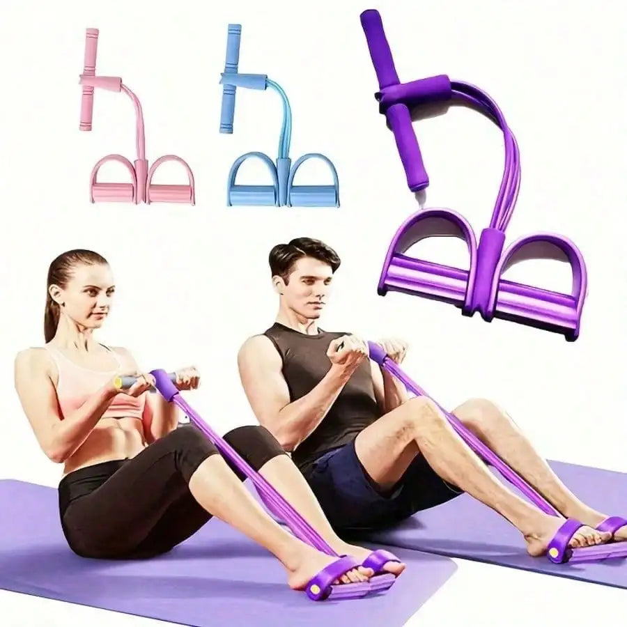 High Tension Resistance Bands With Comfortable Grip For Home Fitness