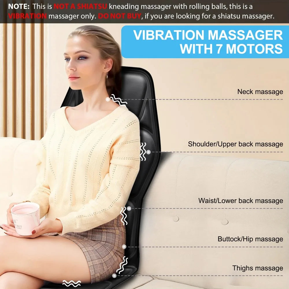Homemassa Massage Chair Pad With Heat For Pain Relief Now