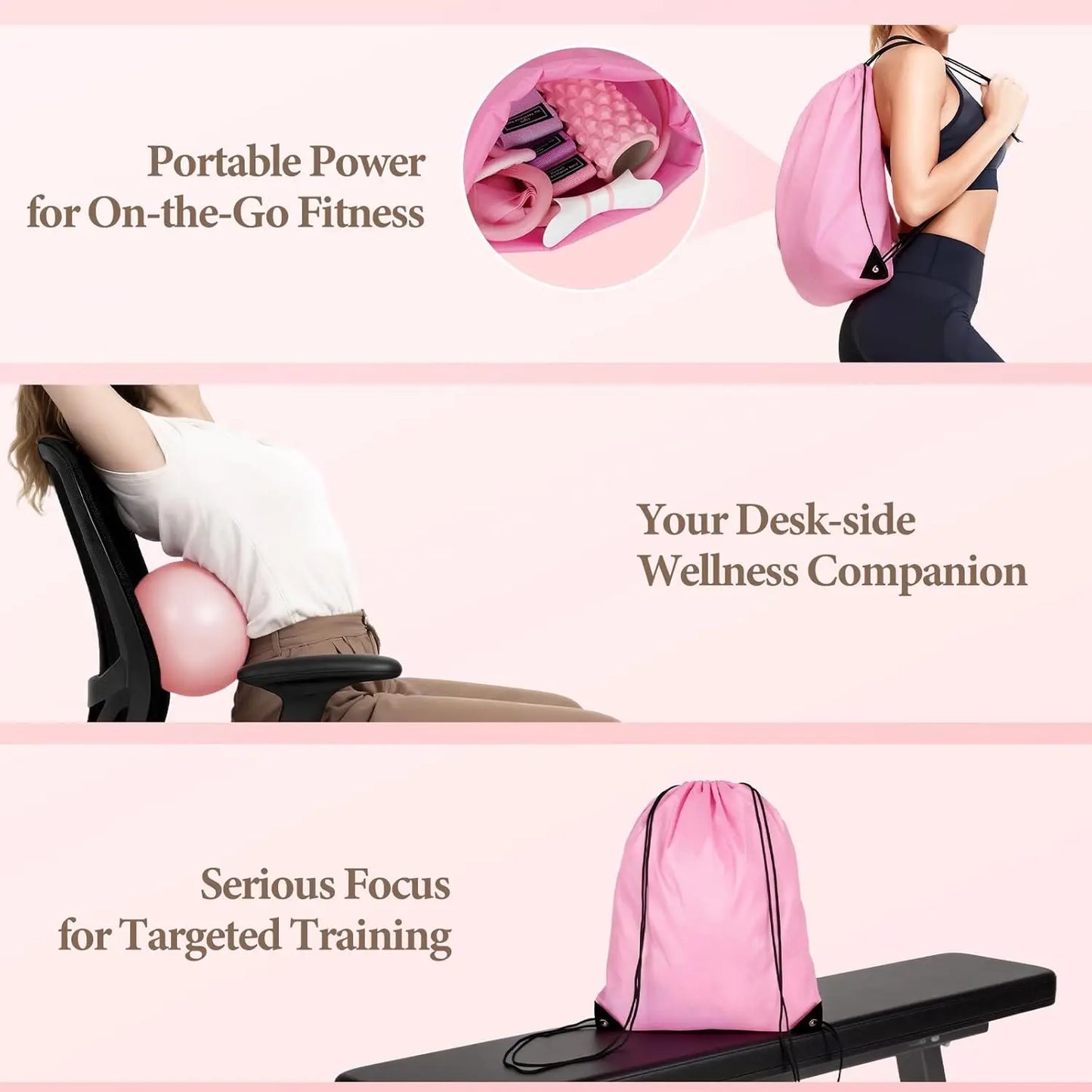 YTYIN Pilates Ring Kit 13-Piece Home Workout Set