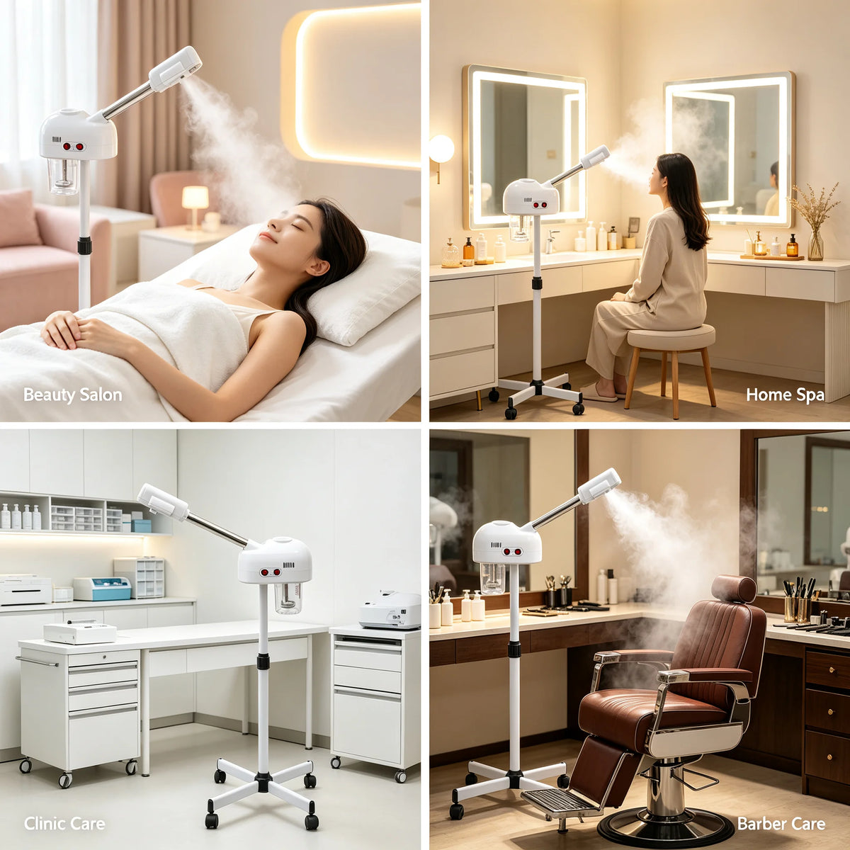 Bymaocar Professional Facial Steamer With Ozone Ion Steam For Spa