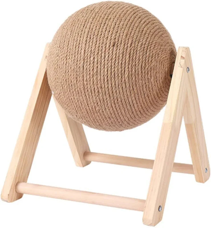 Interactive Sisal Scratching Ball Cat Toy For Claw Grinding